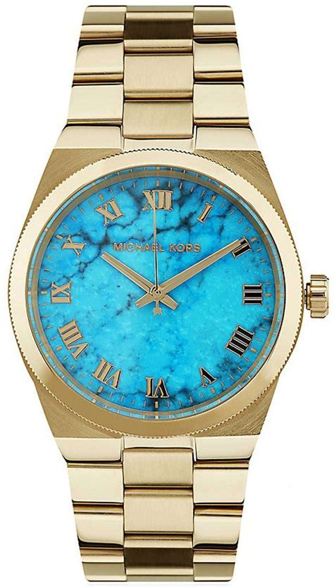 michael kors watch mk5894|Michael Kors Channing Turquoise Dial Gold.